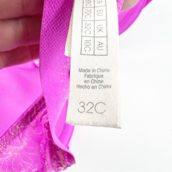 ✅ON GOSSAMER PINK LACE BACK BRA WITH UNDERWIRE SIZE 32C - Picture 6 of 6
